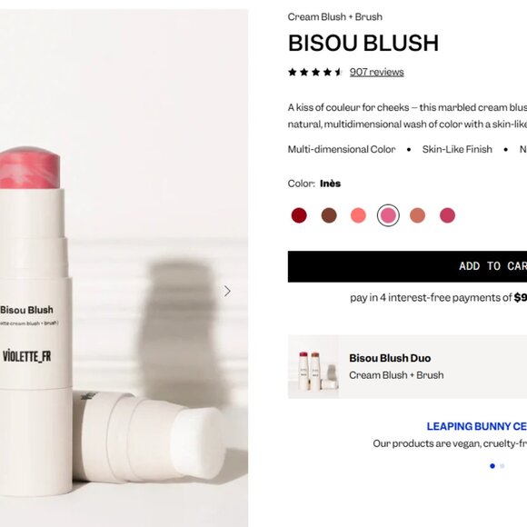 New In Box! Bisou Blush from Violette_FR in color Ines - Picture 5 of 5
